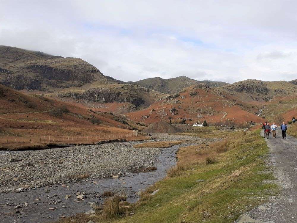 Walkers in the Coniston Coppermines Valley