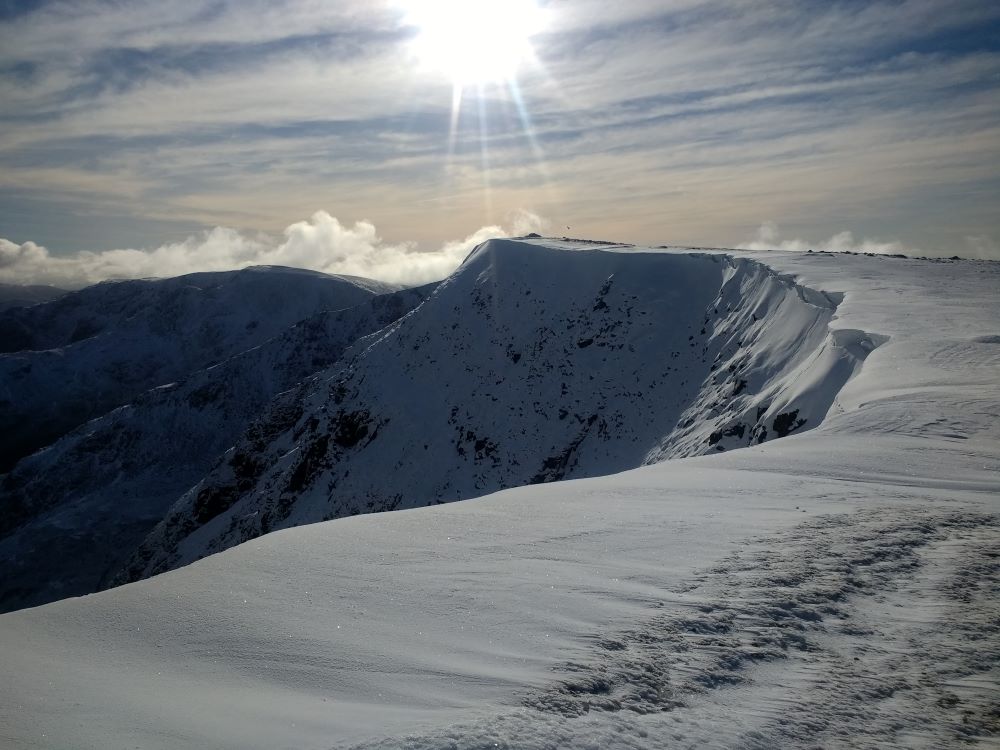 Nethermost Pike (just south of Helvellyn) looking towards Fairfield