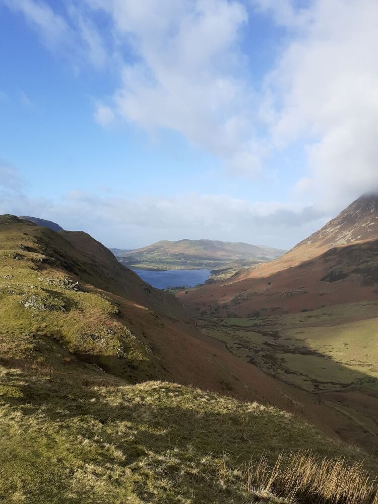 The Rannerdale Valley from the Knotts. looking towards Crummock Water