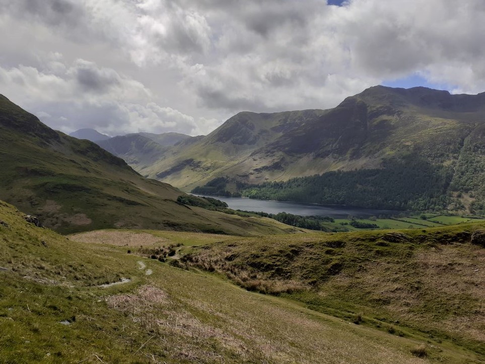 Buttermere with the fells behind