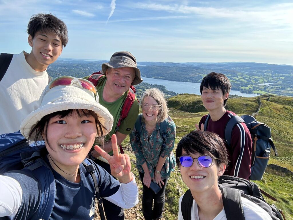 Selfie at the summit of Wansfell with Windermere in the background